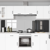 Konyhai hátfal 2 pcs sötétszürke 120 x 60 cm edzett üveg