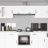 Konyhai hátfal 2 pcs sötétszürke 120 x 40 cm edzett üveg