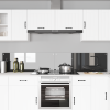 Konyhai hátfal 2 pcs sötétszürke 110 x 40 cm edzett üveg