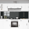 Konyhai hátfal 2 pcs fekete 120 x 60 cm edzett üveg