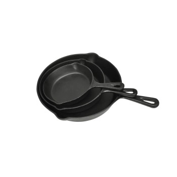 3 darab grill steak serpenyő szett öntöttvas
