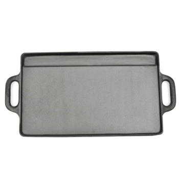 2 db megfordítható öntöttvas grilltálca 38 x 23 cm