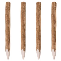 4 db kihegyezett mogyorófa kerítésoszlop 90 cm