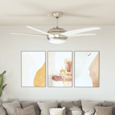 Díszes mennyezeti ventilátor lámpával 128 cm fehér