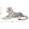 Xxl fehér tigris plüssjáték
