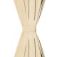 2 db bézs mikro szatén függöny hurkokkal 140 x 225 cm