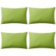 4 db almazöld kültéri párna 60 x 40 cm