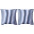 2 db tengerészkék csíkos kültéri párna 45 x 45 cm