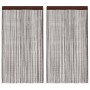 2 db barna zsinórfüggöny 100 x 250 cm