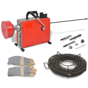 Csőtisztító gép 250 w 15 m x 16 mm; 4,5 m x 9,5 mm