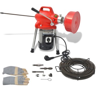 Csőtisztító gép 250 w 12,5 m x 16 mm; 4,5 m x 9,5 mm