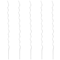 5 db spirál alakú horganyzott acél növény támaszték 110 cm