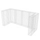 Acél gabion 3 db gurulós kukához 250 x 100 x 120 cm