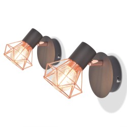 Falilámpa 2 db 8 w-os led izzós villanykörtével