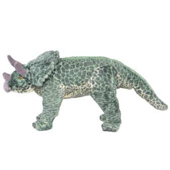 Zöld álló triceratops plüssjáték xxl