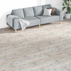 Padlódeszkák 18 pcs szürke 5,26 m² pvc