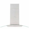 Rozsdamentes acél sziget páraelszívó 90 cm 756 m³/óra led