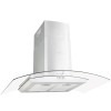 Rozsdamentes acél, fali páraelszívó 90 cm 756 m³/óra led