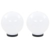 2 db led gömblámpa 20 cm pmma