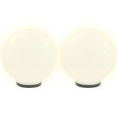 2 db led gömblámpa 40 cm pmma 2 db led gömblámpa 40 cm pmma