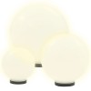 3 db-os led gömblámpa-szett 20 / 30 / 40 cm pmma