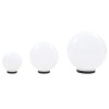 3 db-os led gömblámpa-szett 20 / 30 / 40 cm pmma