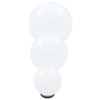 3 db-os led gömblámpa-szett 20 / 30 / 40 cm pmma