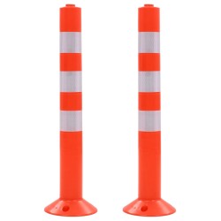 2 db műanyag terelőoszlop 75 cm
