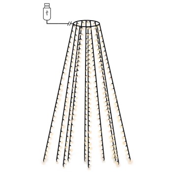 150 led-es karácsonyi fényháló 150 cm