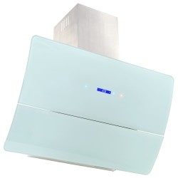 Fehér rozsdamentes acél fali páraelszívó 756 m³/h 90 cm