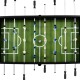Fekete acél csocsóasztal 140 x 74,5 x 87,5 cm Fekete acél csocsóasztal 140 x 74,5 x 87,5 cm