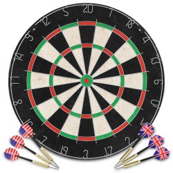 Szizálból készült professzionális darts tábla 6 nyíllal