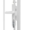 Fehér acél kertkapu woerden 1x1,5 m