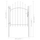 Fehér acél kertkapu 1 x 2 m