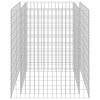 Horganyzott acél gabion magaságyás 90 x 90 x 100 cm