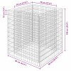 Horganyzott acél gabion magaságyás 90 x 90 x 100 cm