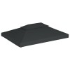 Antracitszürke kétszintes pavilon tetőponyva 310 g/m² 4 x 3 m
