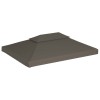 Tópszínű kétszintes pavilon tetőponyva 310 g/m² 4 x 3 m