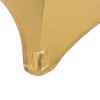 2 db aranyszínű sztreccs asztalterítő 80 cm