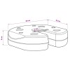 4 db fekete beton pavilon súly 220 x 50 mm