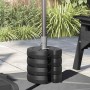 4 db fekete beton pavilon súly 220 x 50 mm