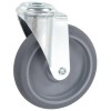 4 db hátfuratos önbeálló görgő 125 mm