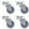 4 db dupla kerekes önbeálló görgő 50 mm