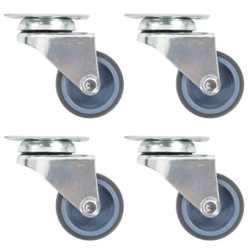 4 db dupla kerekes önbeálló görgő 50 mm