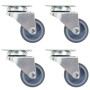 4 db dupla kerekes önbeálló görgő 50 mm