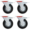 4 db önbeálló görgő dupla fékkel 125 mm