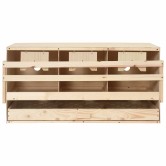 3 rekeszes tömör fenyőfa tyúk fészkelő 72 x 33 x 38 cm 3 rekeszes tömör fenyőfa tyúk fészkelő 72 x 33 x 38 cm