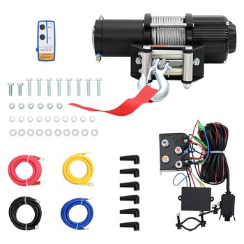 Elektromos csörlő távirányítóval 12 v 2040 kg