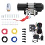 Elektromos csörlő távirányítóval 12 v 2040 kg