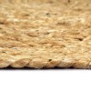 4 db sima természetes színű kerek jutaalátét 38 cm